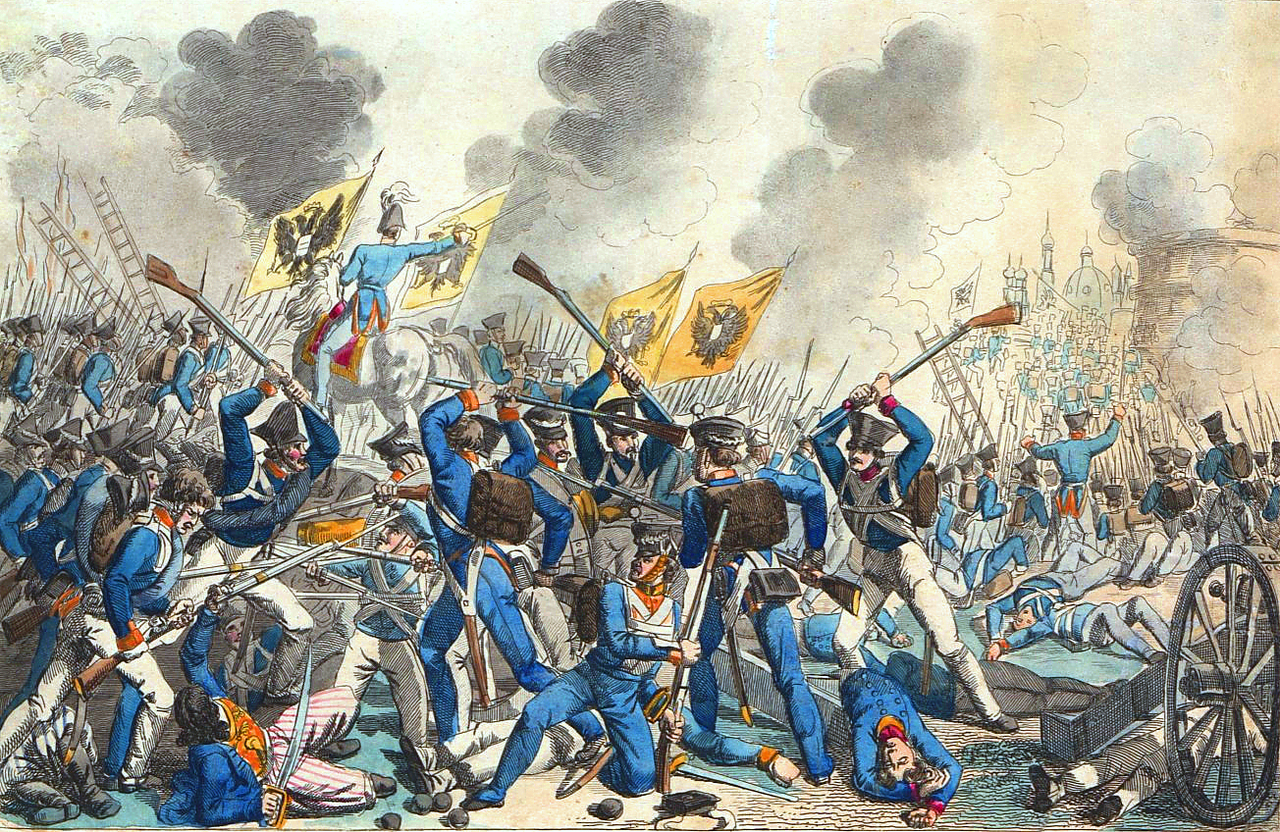 Protiruské povstanie vo Varšave v roku 1831, ktorého sa zúčastnil aj Samo Chalupka. Foto: Georg Benedikt Wunder