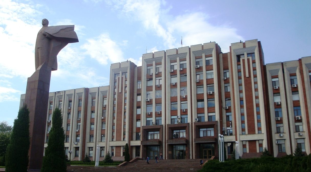 Na snímke budova Najvyššieho sovietu PMR v Tiraspole. Foto: Igor Cvečka/TASR