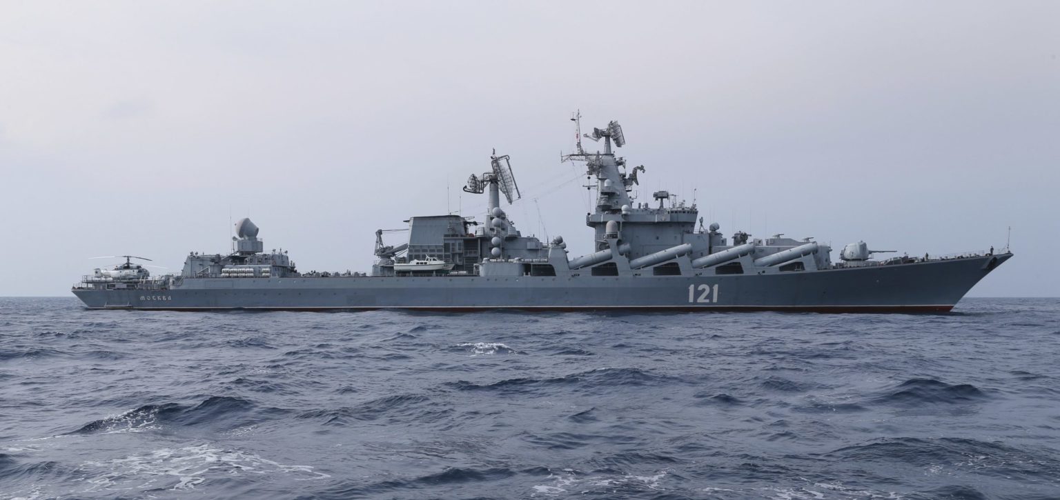 Ruský krížnik Moskva. Foto: TASR/AP