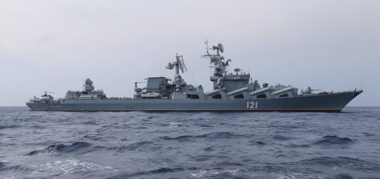 Ruský krížnik Moskva. Foto: TASR/AP