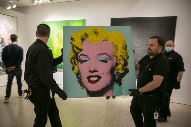 Warholova modrá Marilyn Monroe. Foto: TASR/AP