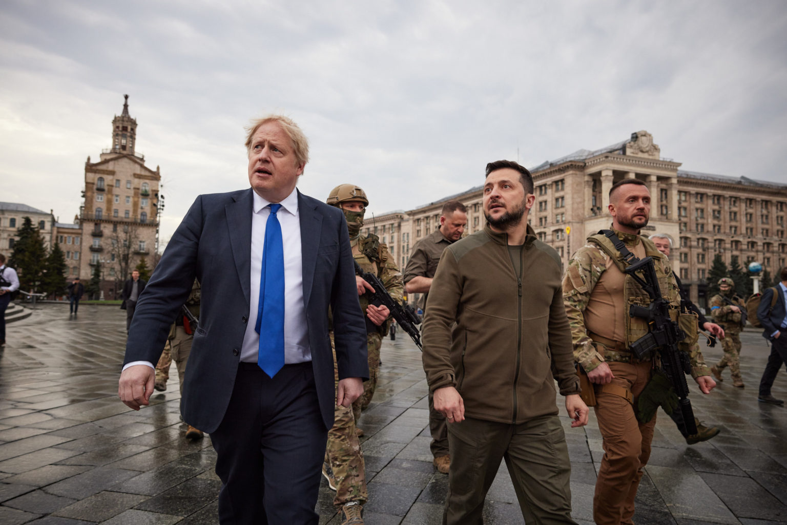 Boris Johnson a Volodymyr Zelenskyj v Kyjeve. Foto: Number 10/flickr.com