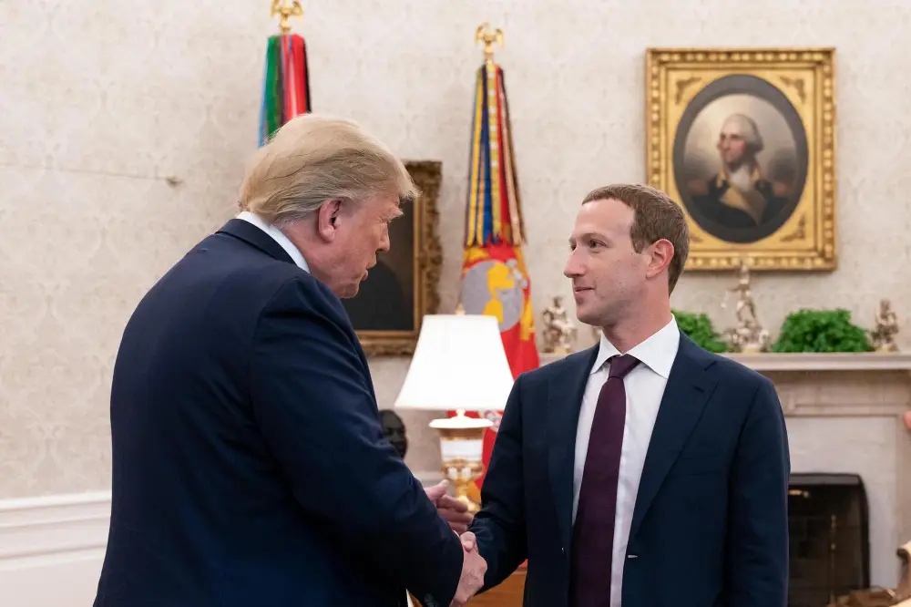 Donald Trump a Mark Zuckerberg. Foto: Facebook