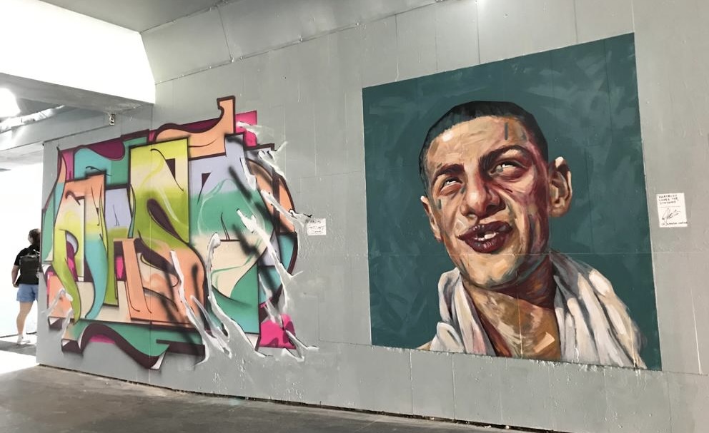 Z podchodu pod Hasičskou ulicou sa stala umelecká galéria. Foto: Trenčiansky Štandard