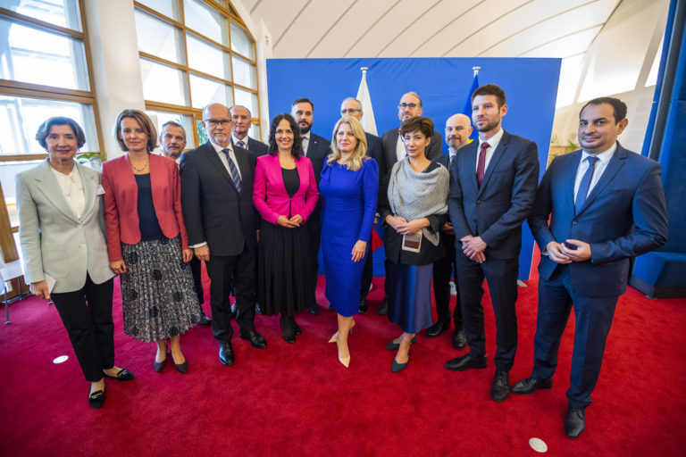 Na snímke prezidentka SR Zuzana Čaputová počas stretnutia so slovenskými poslancami Európskeho parlamentu 19. októbra 2022. Foto: TASR/Jaroslav Novák