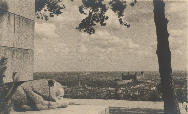 Pohľad na Bratislavu od polozabudnutého pamätníka obetiam prvej svetovej vojny na fotografii Štefana Chmulíka z roku 1932. Foto: archív redakcie