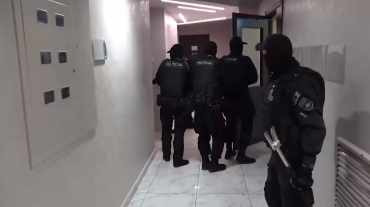 Ruské špeciálne jednotky vtrhli do Prigožinovej vily. Reprofoto: Twitter