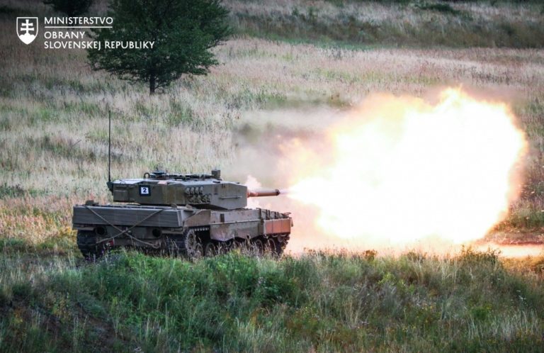 Tank Leopard. Foto: Ministerstvo obrany Slovenskej republiky/Facebook