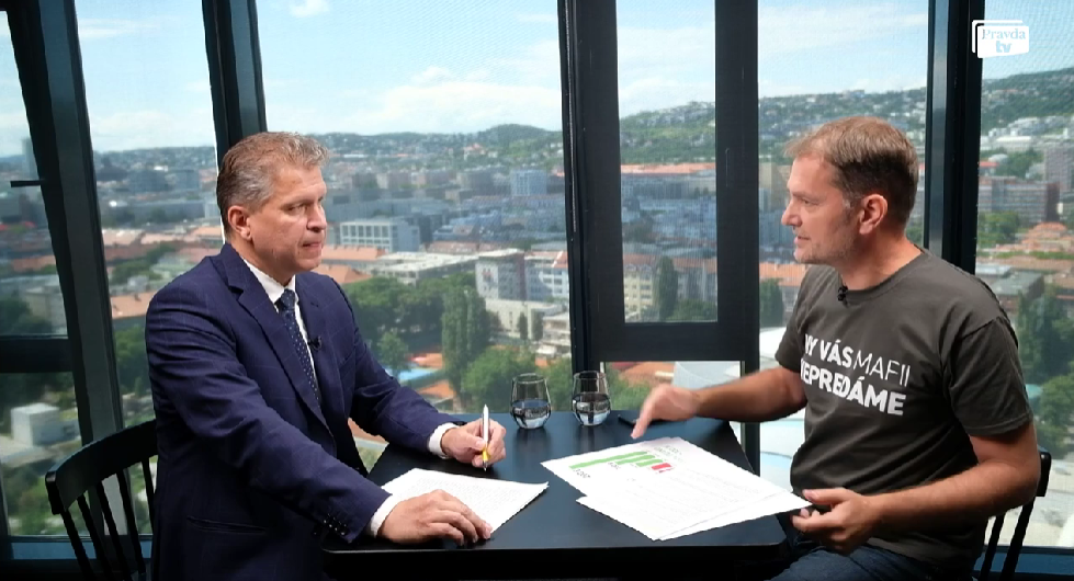 Peter Bielik a Igor Matovič. Reprofoto: Pravda