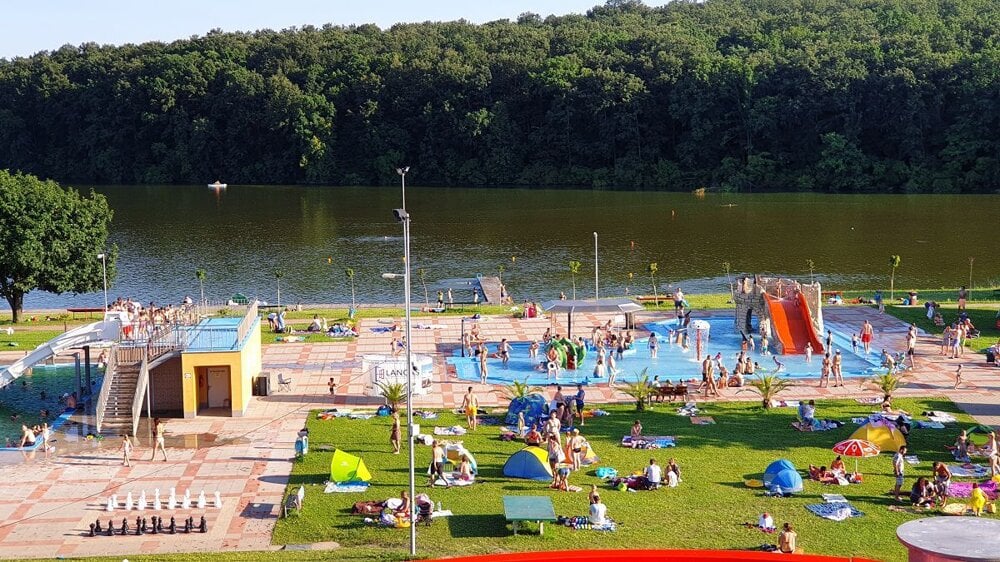 Kúpalisko a vodná vádrž Kurinec. Foto: Branislav Caban