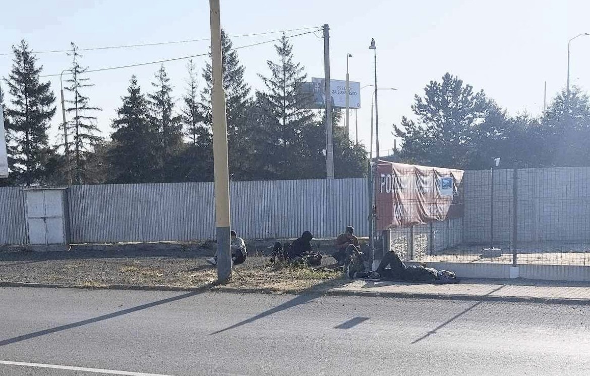 Migranti v Prešove. FOTO: Ján Kopáč