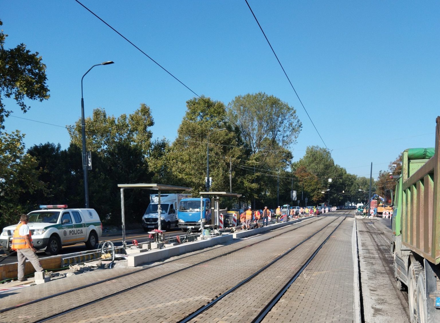Nová zastávka Vydrica v bratislavskej časti Staré Mesto. Foto: Ján Vida.