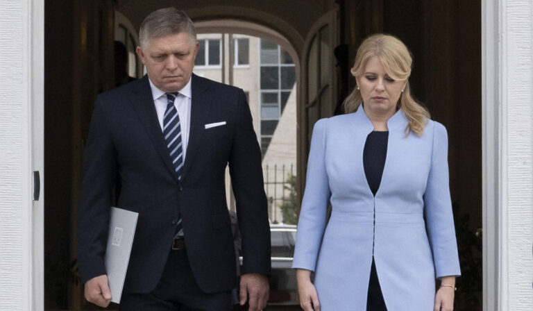 Robert Fico a Zuzana Čaputová. Foto: Martin Baumann/TASR