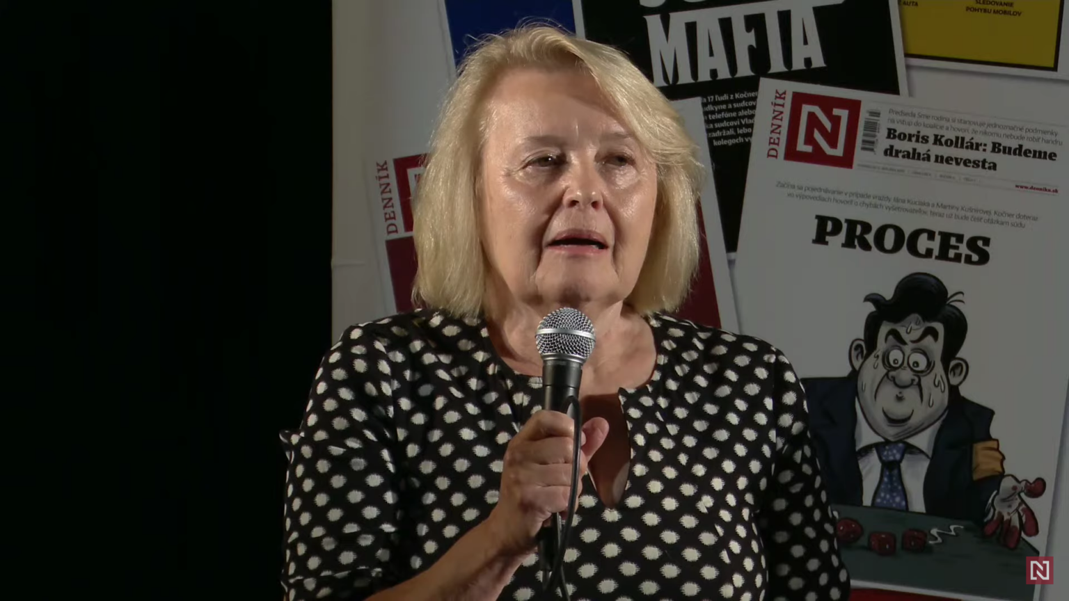 Magda Vášáryová v diskusii Denníka N.. Reprofoto: YouTube.