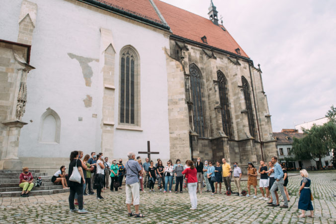 Projekt Rande s mestom umožňuje ľuďom spoznávať Bratislavu príjemným spôsobom. Foto: SITA/Ema Lančaričová.
