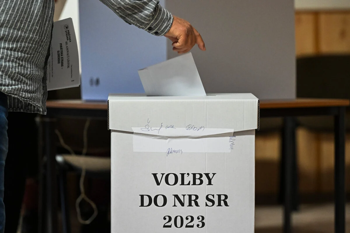 Voľby 2023. Foto: Ján Krošlák/TASR