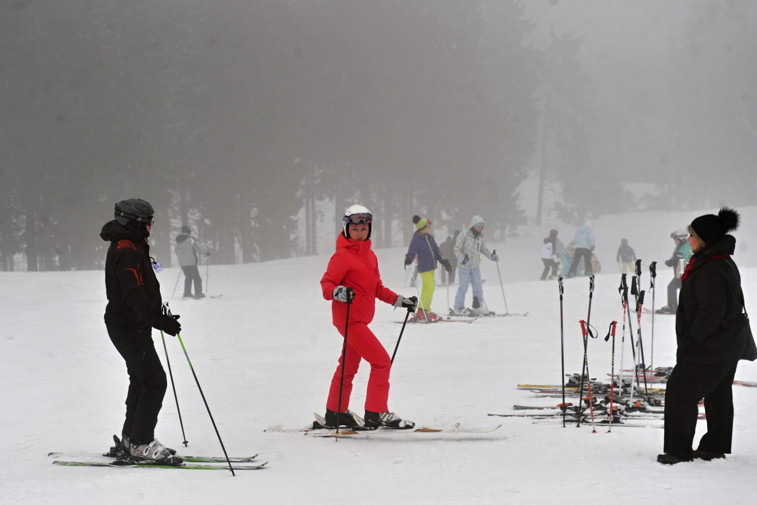 Martinské hole s tešia na prvých lyžiarov. Foto: Erika Ďurčová/TASR