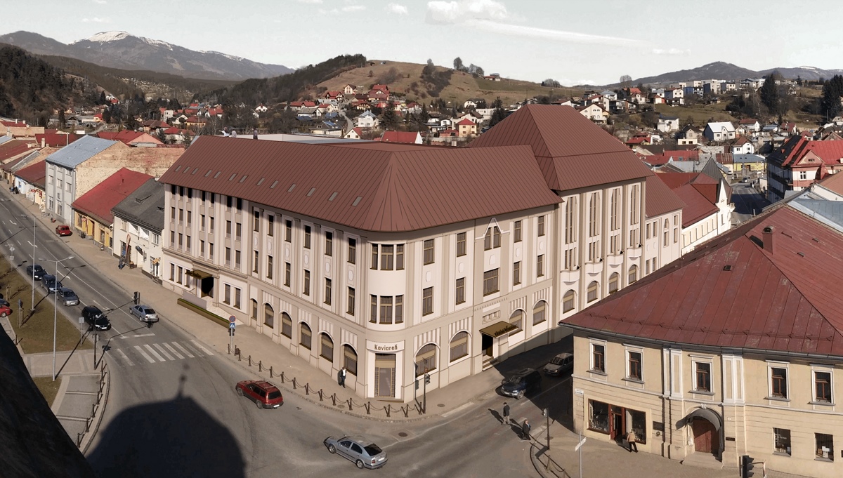 Hotel Ďumbier stojí v centre Brezna. Foto: Mesto Brezno
