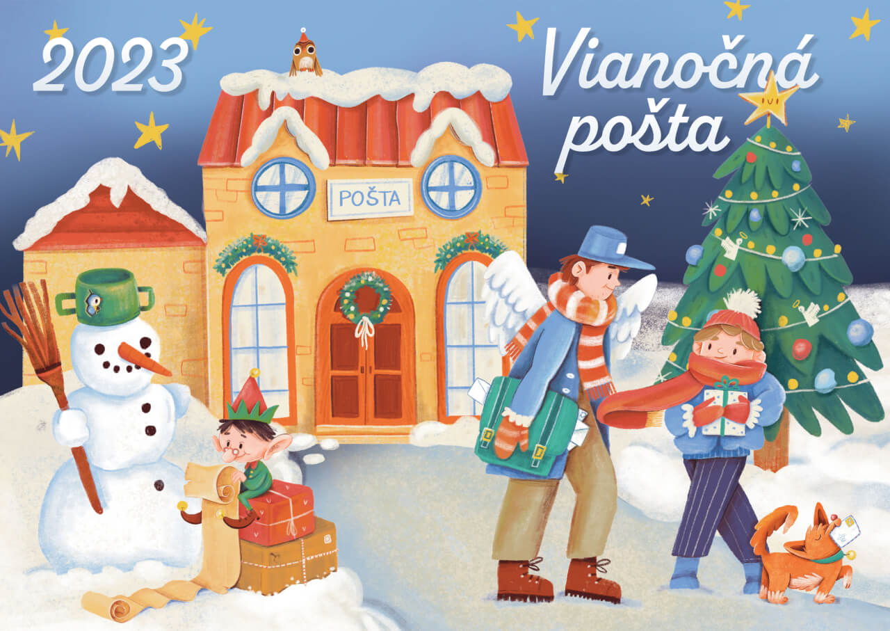 Pohľadnica tohtoročnej Vianočnej pošty. Foto: Slovenská pošta