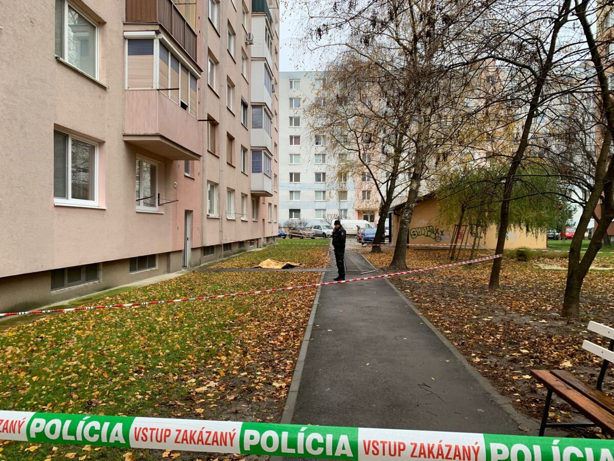 Policajti vykonávajú potrebné úkony v súvislosti s prípadom obzvlášť závažného zločinu vraždy. Foto: TA3