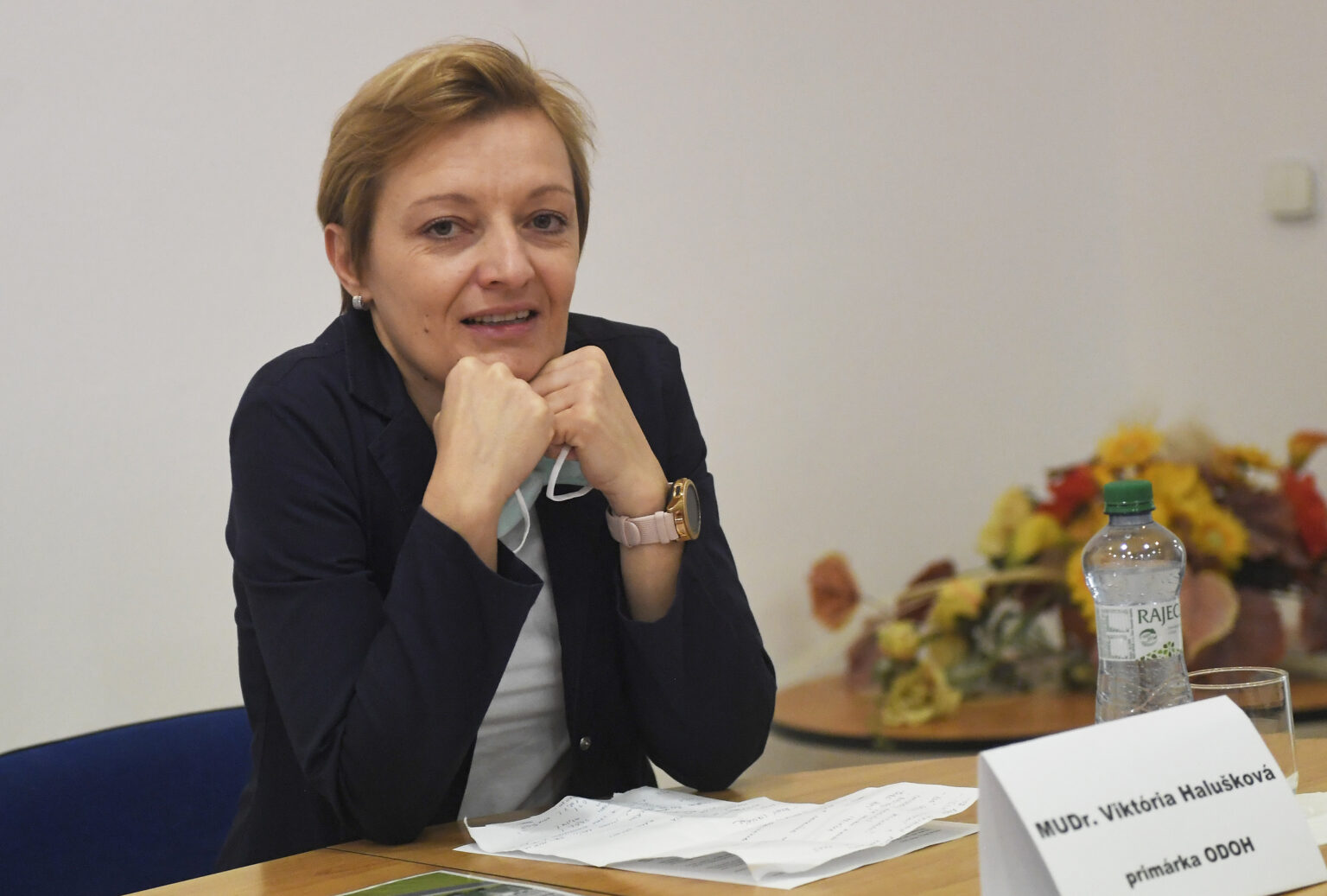 Primárka Oddelenia detskej onkológie a hematológie (ODOH) Viktória Halušková. Foto: TASR/František Iván 