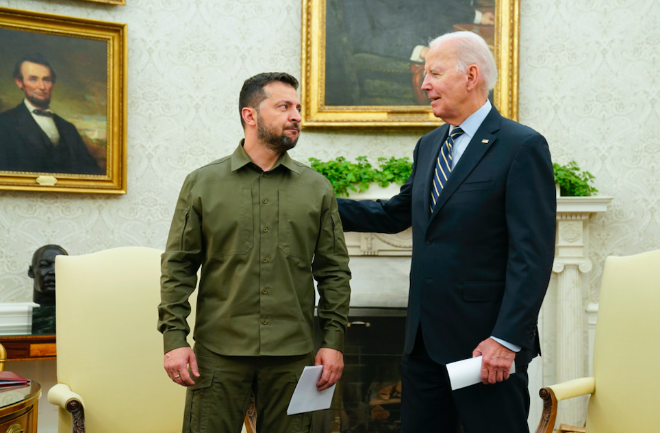 Volodymyr Zelenskyj a Joe Biden. Foto: TASR/AP 