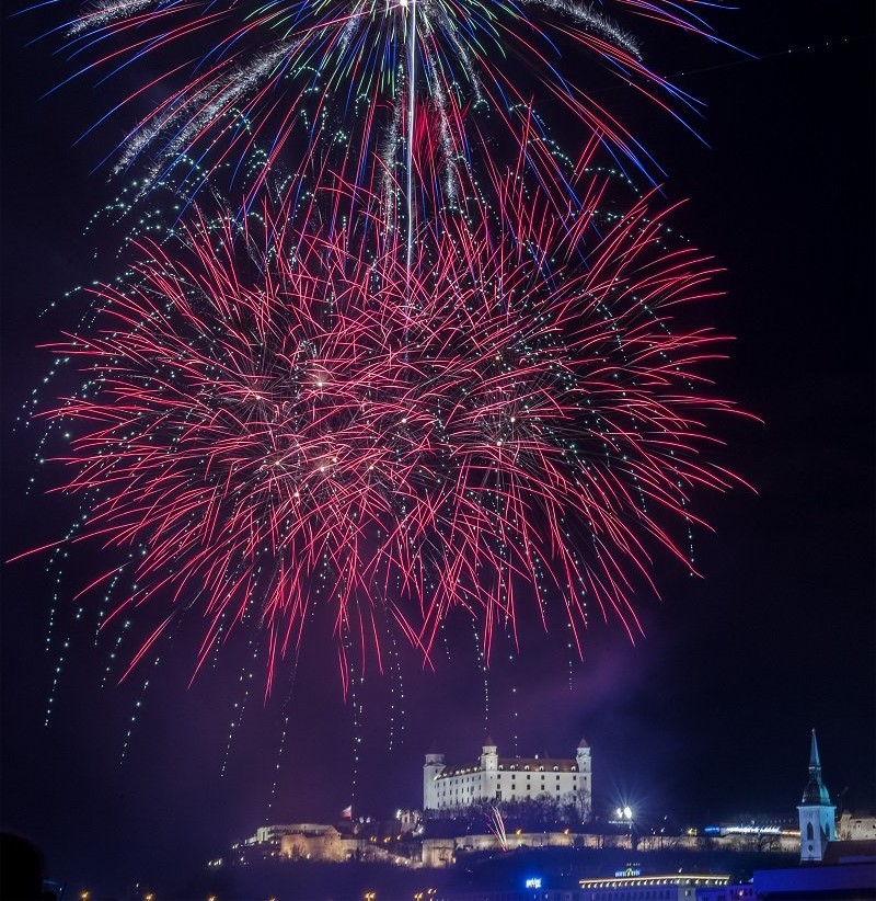 Bratislavský ohňostroj v roku 2020. Foto: Wikipedia