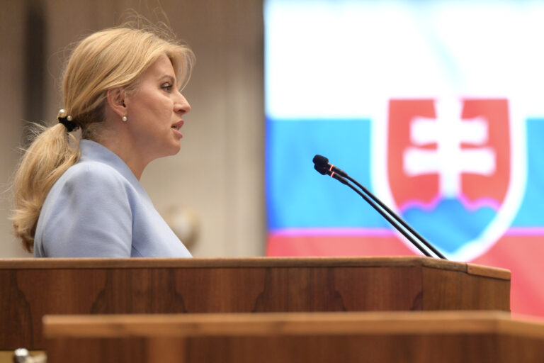 Zuzana Čaputová v NR SR. Foto: Pavel Neubauer/TASR