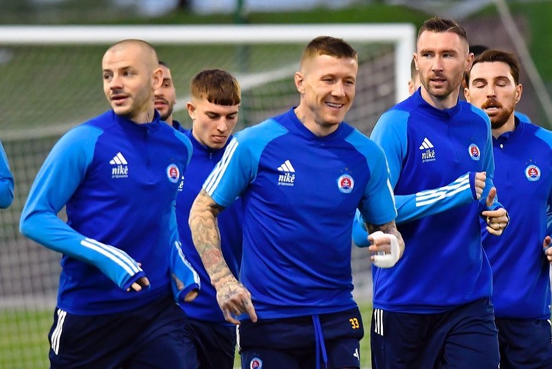 Futbalisti Slovana na sústredení v Katare. Foto: FB/Slovan Bratislava