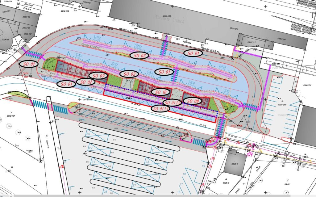 Pre prímestské, diaľkové aj medzinárodné autobusy je navrhnutých 9 stojísk Foto:SIRS - development a.s.
