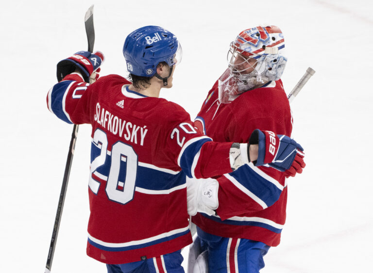 Slafkovský strelil dva góly a pridal dve asistencie