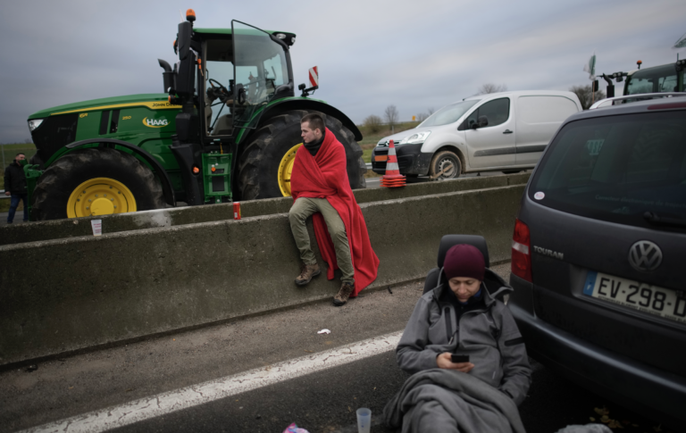 Protesty francúzskych farmárov. Foto: TASR