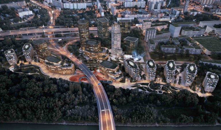 Nový komplex Southbank by mal stáť na pravom brehu Dunaja. Vizuál: Penta Real Estate