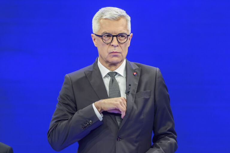 Ivan Korčok počas poslednej diskusie prezidentských kandidátov. Foto: Jaroslav Novák/TASR