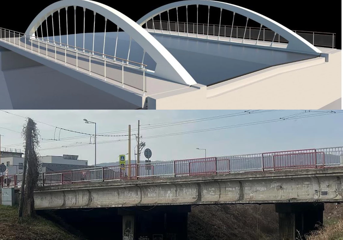 Vizualizácia nového mosta pri Lesíku delostrelcov. Zdroj: PSK