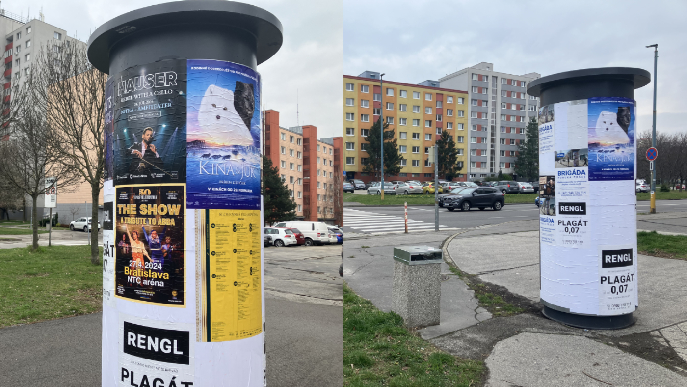Nové reklamné pútače v Bratislave. Foto: Ivan Lučanič
