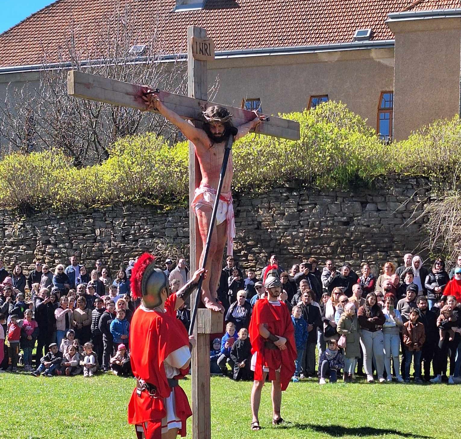 Živá krížová cesta sa konala na Veľký piatok v Prešove. Foto: Redakcia