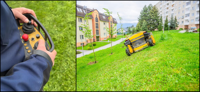 Kosačka na diaľkové ovládanie? Na Orave áno. Foto: Facebook/Ján Prílepok