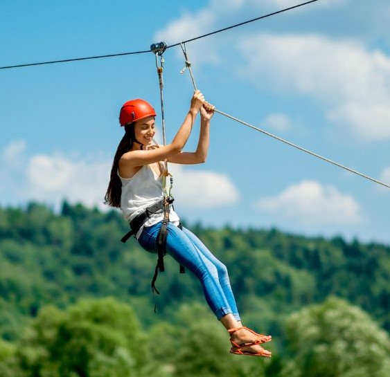 Zipline v Gombaseku. Foto: Košice Región Turizmus