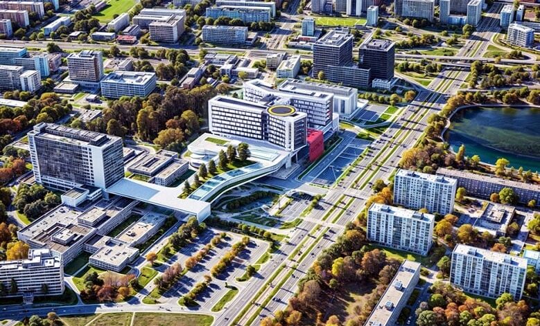 Vizualizácia plánovanej nemocnice v Ružinove. Zdroj: Ministerstvo zdravotníctva