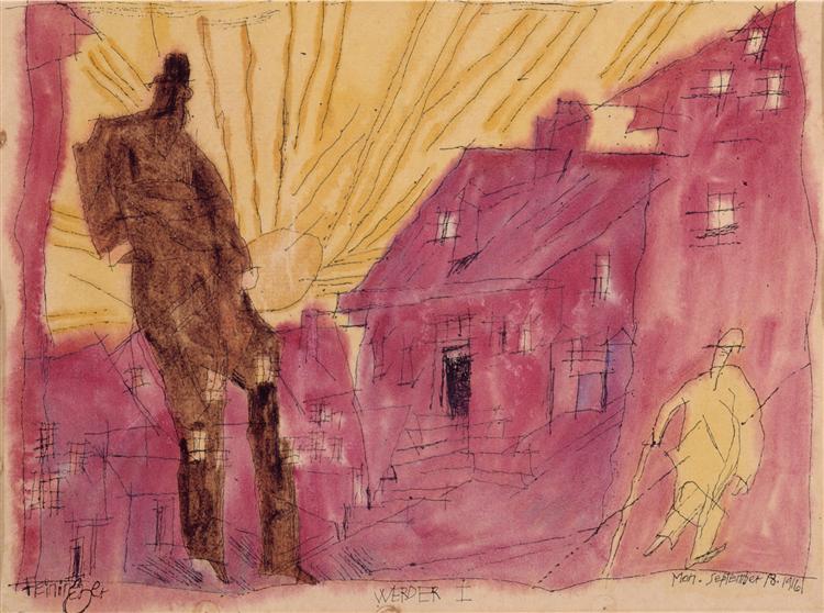 Lyonel Feininger: Werther (1916). Foto: wikimedia