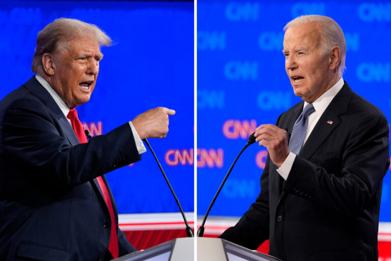 Donald Trump a Joe Biden. Foto: TASR/AP