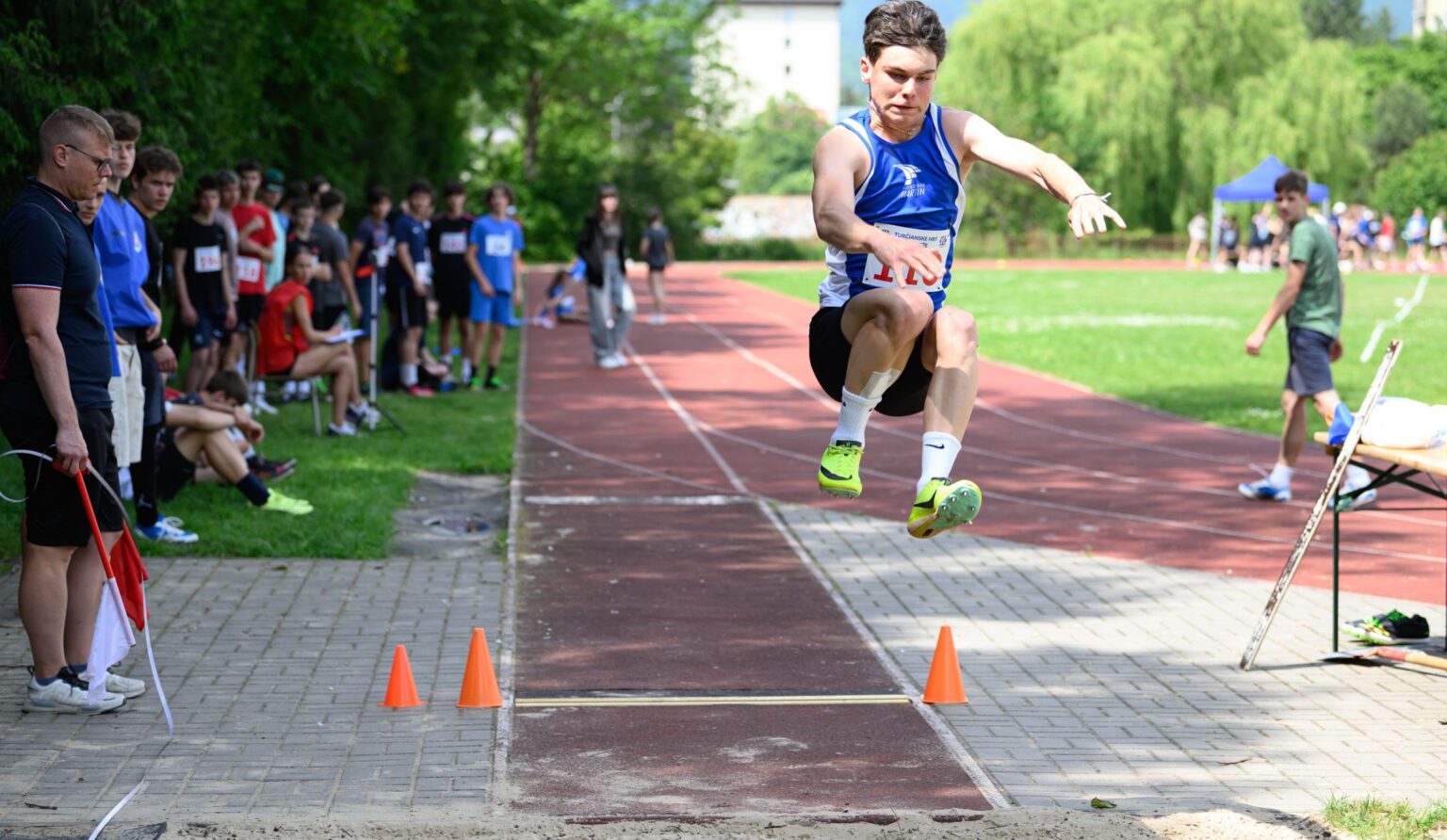 Dávid Vicaň vyhral skok do diaľky. Foto: Branislav Konečný