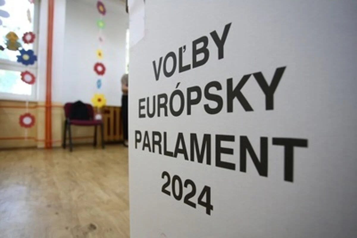 Voľby do Európskeho parlamentu 2024. Foto: TASR/Daniel Stehlík