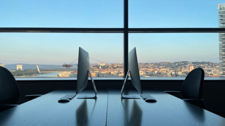 Kancelárske priestory Štandardu v bratislavskom Tower 115. Foto: redakcia
