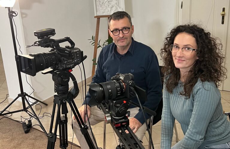 Filmár Branislav Valko a Barbora Hrabajová - Valková. Foto archív Branislava Valka