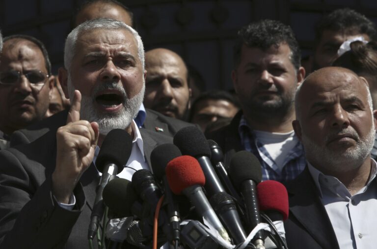 Bývalý najvyšší vodca Hamasu Ismáil Haníja.  Gaza 11. mája 2017. Foto: Adel Hana/ Profimedia.sk