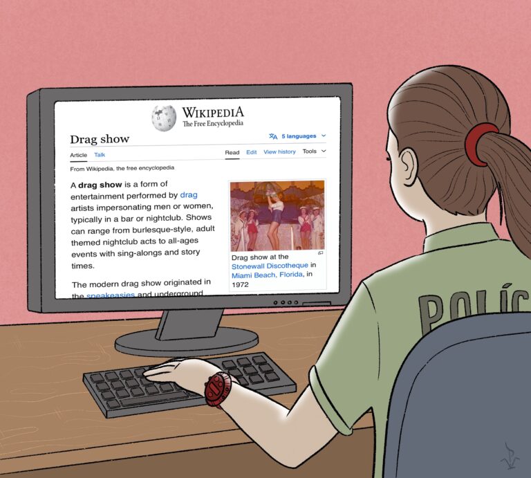 V uznesení košickej polície je citát z wikipédie. Ilustračný obrázok: Vlado Palša. 