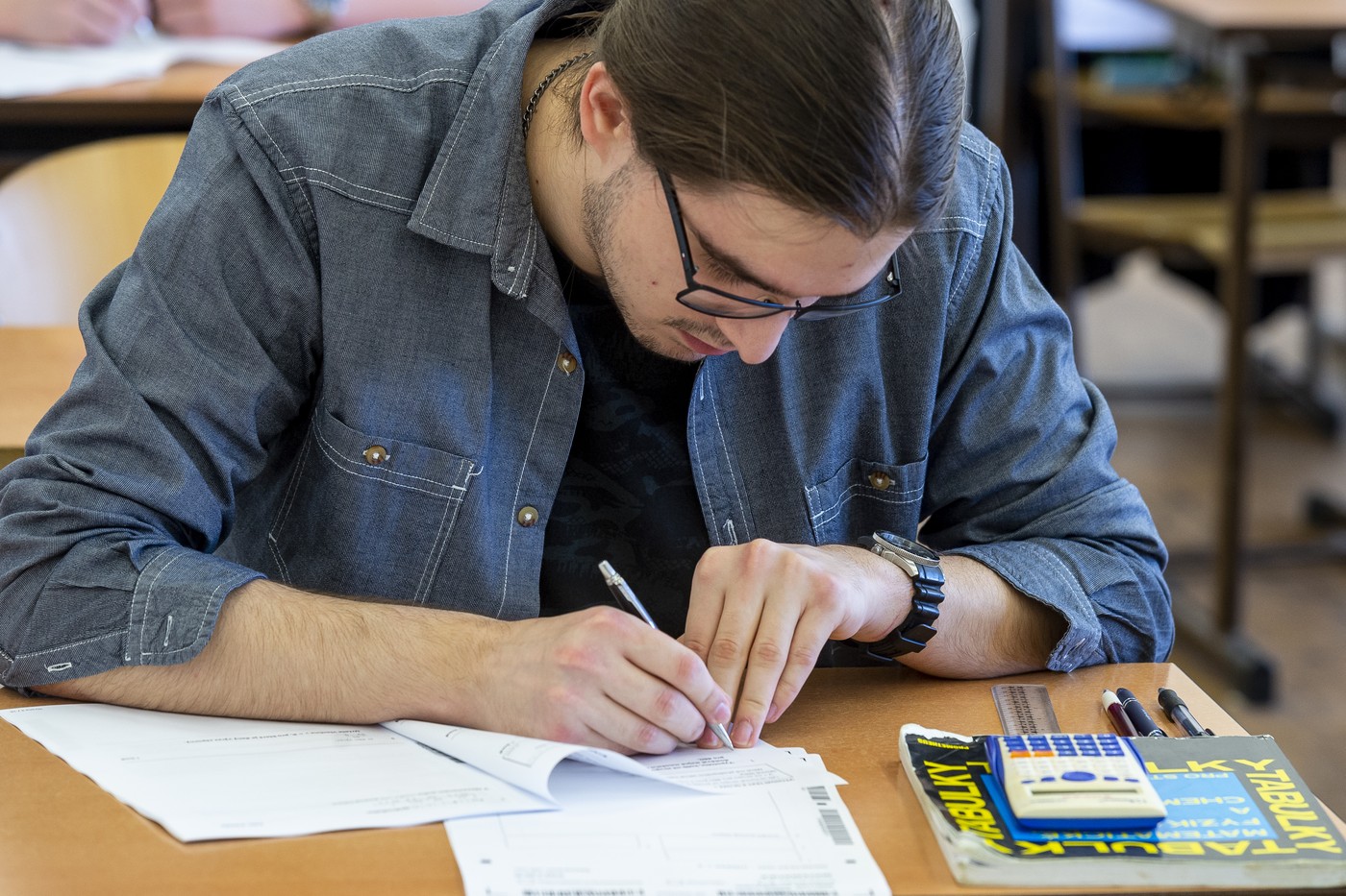 Maturitná skúška z matematiky. Ilustračná snímka. Foto: Profimedia.sk