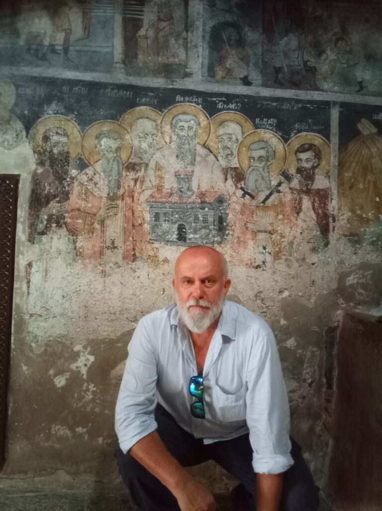 Prof. Martin Homza, fotka zo svätého Nauma na Ochride. Foto: Archív autora